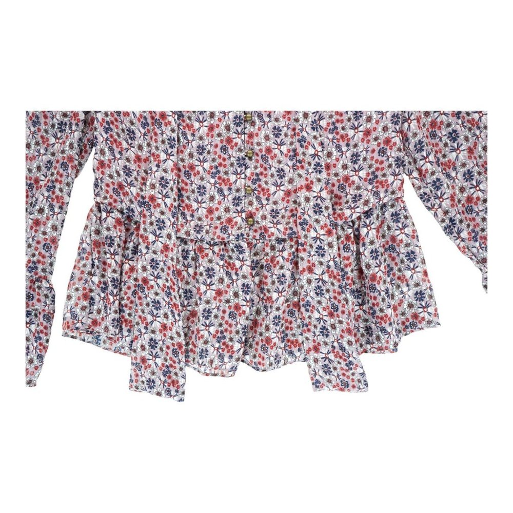 WILLIAM RAST Floral-Print Bell-Sleeve Top Shirt Blouse Medium M MSPR $79 - Picture 3 of 5